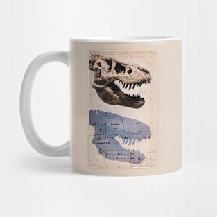 T-Rex Skeleton Fossil Mug